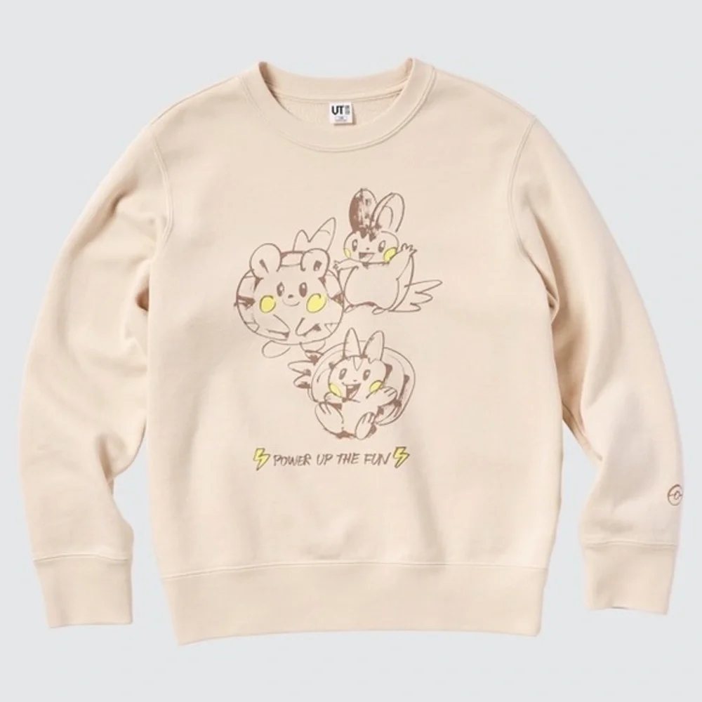 NWOT Uniqlo James Jarvis x Pokemon Long-Sleeve Sweatshirt Kids Size 11-12